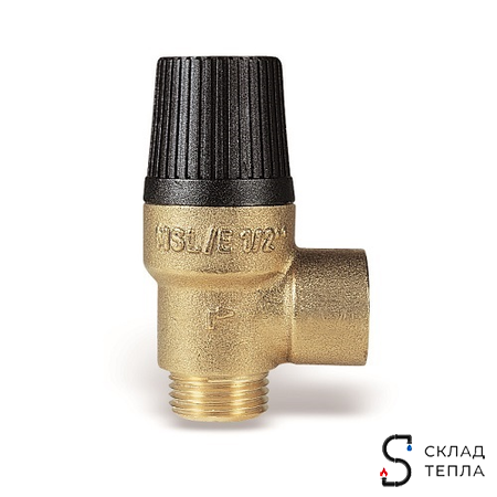 Клапан предохранительный WATTS MSL - 1/2" х 1/2" (НР/ВР, Рн 2.5 бар). Вид 1.