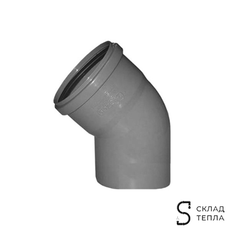 Отвод 30° для внутренней канализации СИНИКОН - 32. Вид 1.