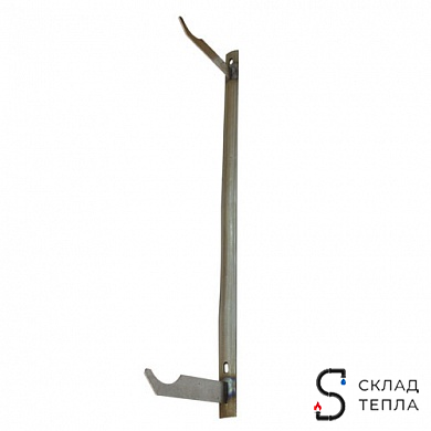 Кронштейн на полосе под чугун МС. Вид 1.