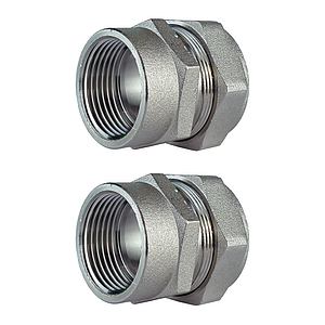 Переход на внутреннюю резьбу TIM 15 х 1/2' для гофрированной трубы (2шт)