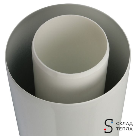 Труба для коаксиального дымохода STOUT D60/100 мм, длина 500 мм (для конденсационного котла). Вид 4.