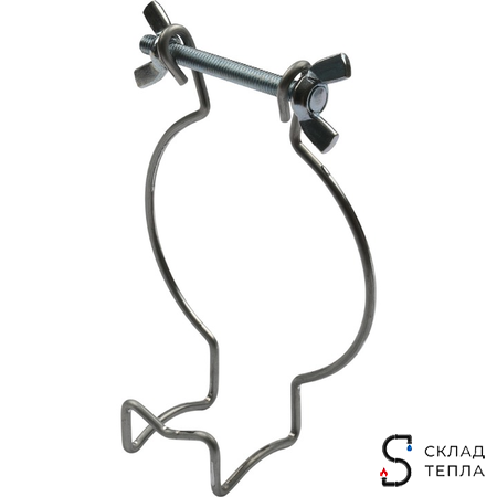 STOUT Элемент дымохода конденсац. хомут пружинный DN80. Вид 1.