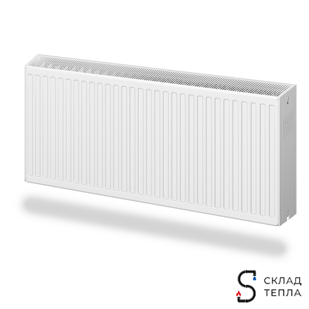 Радиатор панельный ROMMER Ventil тип 33 - 500x1600 мм (подключение нижнее). Вид 1.
