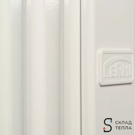 Радиатор стальной KERMI FTV 12 - высота 400 мм, длина 1000 мм с нижним подключением. Вид 12.