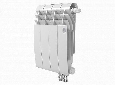 Радиатор биметаллический Royal Thermo BiLiner 350 V Bianco Traffico (Н) (Белый) - 4 секций