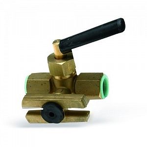 Кран запорный для манометра WATTS RMD 15 P-MM - 1/2' (ВР/ВР, PN25, с фланцем для поверки)