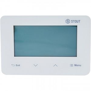 STOUT Беспроводной комнатный двухпозиционный регулятор ST-293v2, белый STOUT Беспроводной комнатный двухпозиционный регулятор ST-293v2, белый