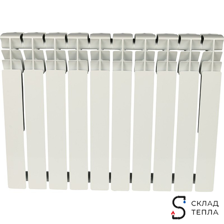 Радиатор алюминиевый ROMMER Plus 500 - 10 секций. Вид 2.