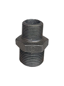 Ниппель переходной чугун Ду 20х15 (3/4'х1/2') НР Fittex PLUS (1шт)