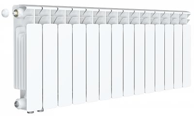 Радиатор биметаллический Rifar Base Ventil 350 - 14 секций (подключение нижнее слева)