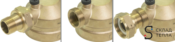 Фильтр с обратной промывкой 1" (для горячей воды, 2 манометра). Вид 6.