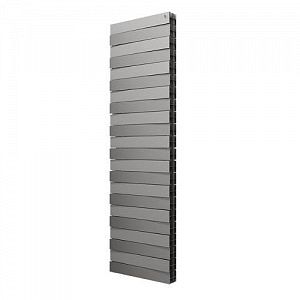 Радиатор биметаллический Royal Thermo PianoForte Tower Silver Satin (Серый) - 18 секций