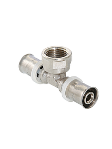 Пресс-тройник с внутренней резьбой TIM - 16 x 1/2' (для металлопластиковых труб) 2шт