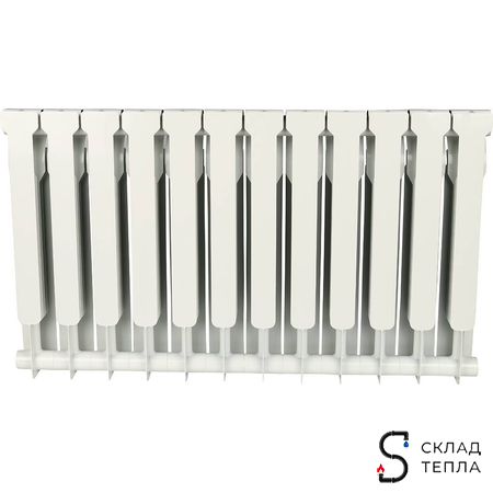 Радиатор алюминиевый ROMMER Profi 500 - 12 секций. Вид 4.