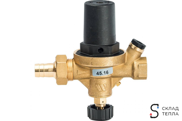 Клапан подпиточный WATTS ALIMAT ALD - 1/2" (ВР/Штуцер, PN10, колпачек пластиковый). Вид 3.