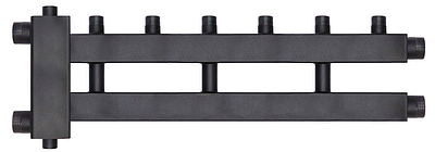 Коллектор котельной разводки ROMMER 3+1 (дублер рядный) с гидроразделителем 1'1/2 