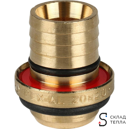 Переход на внутреннюю резьбу STOUT - 20 x 1/2" (винтовой, для металлопластиковых труб). Вид 8.