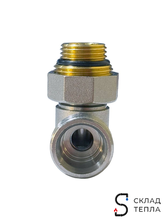 Узел нижнего подключения угловой одинарный TIM 3/4"х1/2". Вид 5.