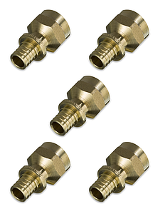 Переход на внутреннюю резьбу TIM - 16 x 1/2' (для труб из сшитого полиэтилена, комплект 5шт.)