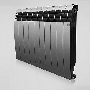 Радиатор алюминиевый Royal Thermo Biliner Alum 500 Silver Satin  - 10 секций Радиатор алюминиевый Royal Thermo Biliner Alum 500 Silver Satin  - 10 секций