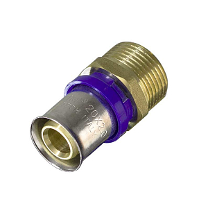 Переход на наружную резьбу TIM - 16 x 1/2" (прессовой) Переход на наружную резьбу TIM - 16 x 1/2' (прессовой)