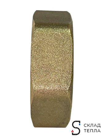 Заглушка латунная с внутренней резьбой TIM - 1 1/4" (1шт). Вид 4.