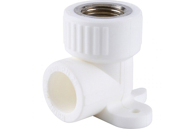 Водорозетка VALFEX - 25 x 1/2" (для полипропиленовых труб под пайку, цвет белый) Водорозетка VALFEX - 25 x 1/2' (для полипропиленовых труб под пайку, цвет белый)