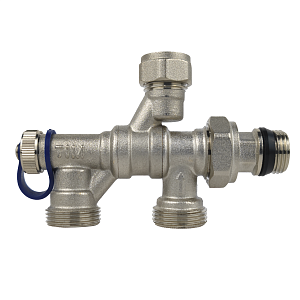 Узел для нижнего подключения радиатора TIM 1/2' (под трубку M331-15-60)