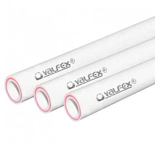 Труба полипропиленовая армированная стекловолокном Valfex - 63x10,5 (PN25)L-4м