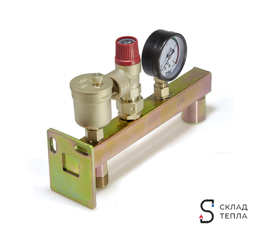 Группа безопасности котла с креплением TIM - 3/4" (до 50 кВт, 3 бар). Вид 4.