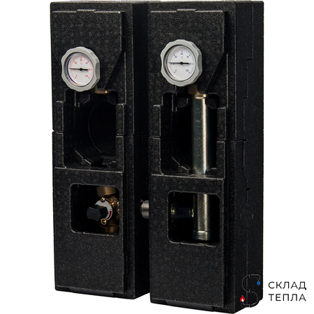 Насосная группа со смесителем Meibes V-MK 1" (с насосом Grundfos UPS 25-60). Вид 1.