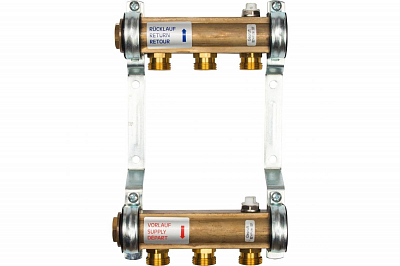 Коллекторная группа WATTS HKV/A - 1'ВР/ВР на 3 контура 3/4'EK (латунь)
