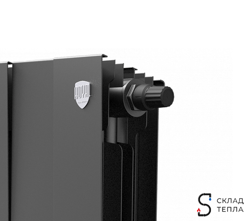 Радиатор биметаллический Royal Thermo PianoForte 500 Noir Sable (Н) (Чёрный) - 4 секций. Вид 3.