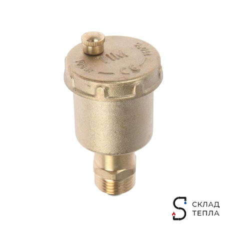Воздухоотводчик автоматический TIM - 1/2" (НР, воздухоотвод сверху, с клапаном). Вид 4.