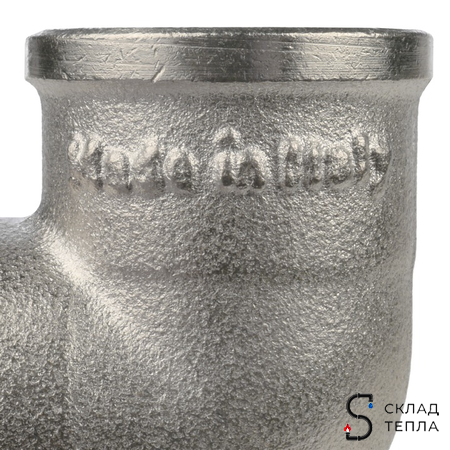 Водорозетка латунная резьбовая STOUT - 1/2" (никелированная). Вид 7.