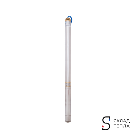 Насос скважинный Aquario ASP 1.5C-60-75 - 0,8 кВт (однофазный, Hmax 77 м, Qmax 50 л/мин,кабель 45м). Вид 1.