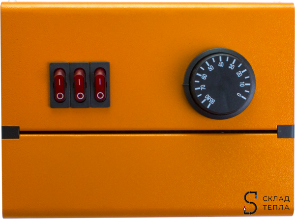 Пульт управления блоком ТЭНов в котлах "Куппер". Вид 1.