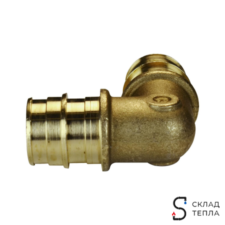 Отвод 90° РОС - 16 латунный (аналог Uponor и Usystems). Вид 4.