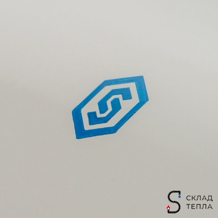 Проход через стену для коаксиального дымохода STOUT D60/100 мм, длина 830 мм (оголовок из пластика). Вид 6.