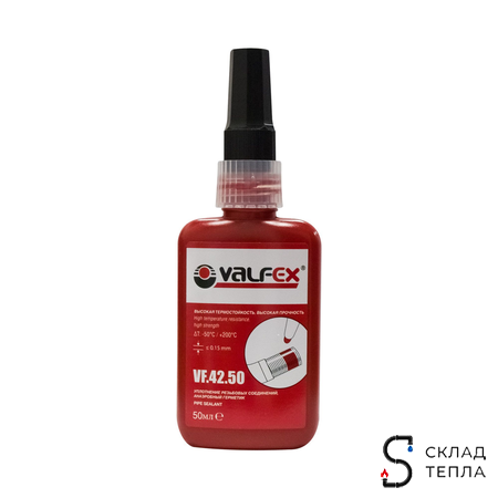 Анаэробный герметик VALFEX «красный» 50 мл. Вид 1.