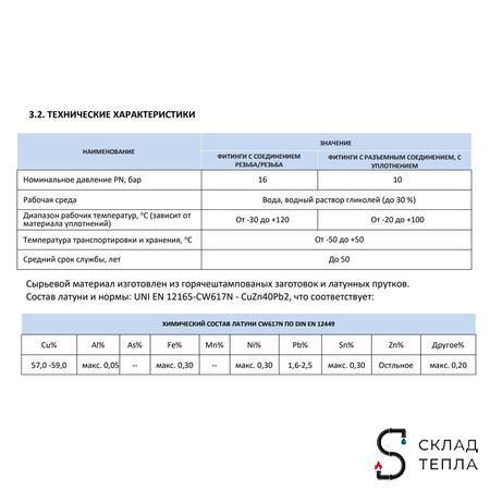Муфта латунная резьбовая STOUT - 1 1/2". Вид 9.