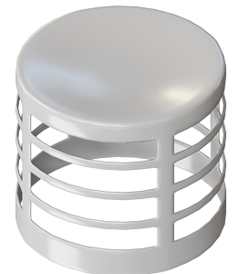 Наконечник белый Rommer D80 (алюминий)