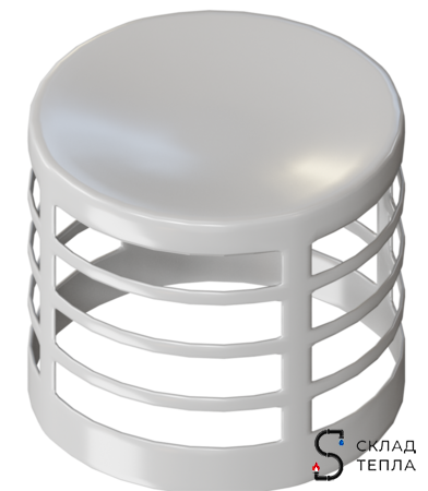 Наконечник белый Rommer D80 (алюминий). Вид 1.