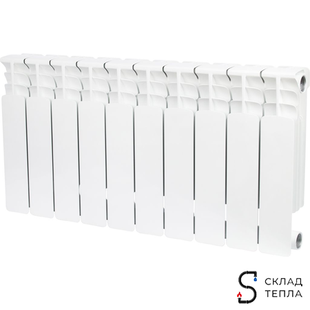 Радиатор биметаллический STOUT Space 350 - 10 секций. Вид 1.