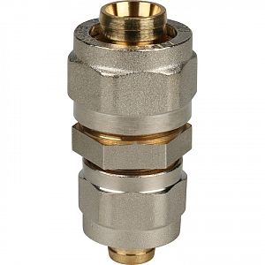 Муфта редукционная STOUT - 26 x 20 (винтовая, для металлопластиковых труб) Муфта редукционная STOUT - 26 x 20 (винтовая, для металлопластиковых труб)