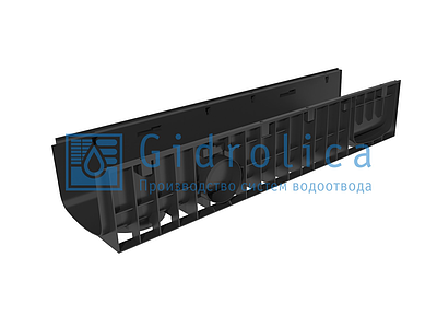 Лоток водоотводный пластиковый Gidrolica DN200 1000х246х185 мм