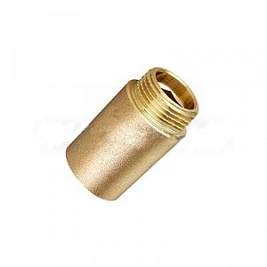 Удлинитель резьбовой TIM - 1/2' длина 35 мм (НР/ВР, цвет латунный)