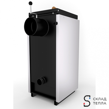 Котел тведотопливный Лемакс Форвард - 16 кВт (стальной). Вид 3.