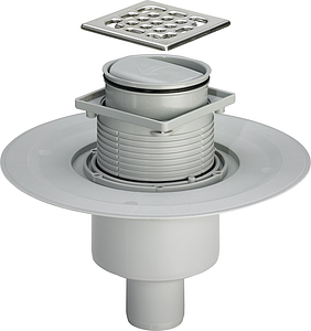 Трап для душевой TIM с вертикальным выпуском