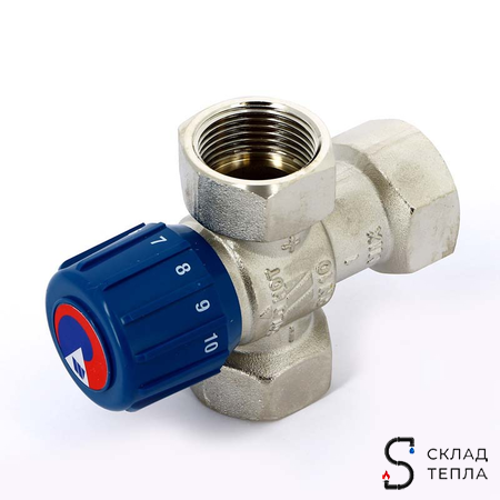 Клапан термостатический смесительный WATTS AQUAMIX 63C - 3/4" (ВР, регул.25-50°C, для тепл.полов). Вид 3.